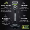Gillette Labs with Exfoliating Bar Men's Razor - 1 Handle, 3 Blade Refills and Travel Case