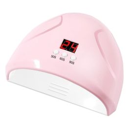Phototherapy machine for baking nail polish glue (Color: Pink)