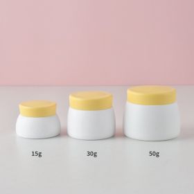 PP Double Cream Box Baby Mask Lotion Bottle Cream Jar (Option: Yellow-15g)
