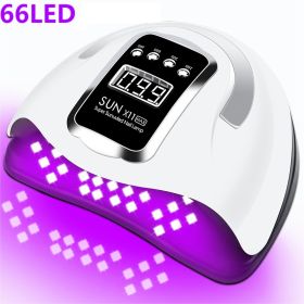 280W Four-speed Timing X10 Manicure Baking Lamp (Option: White 66lamp beads X11max-UK)